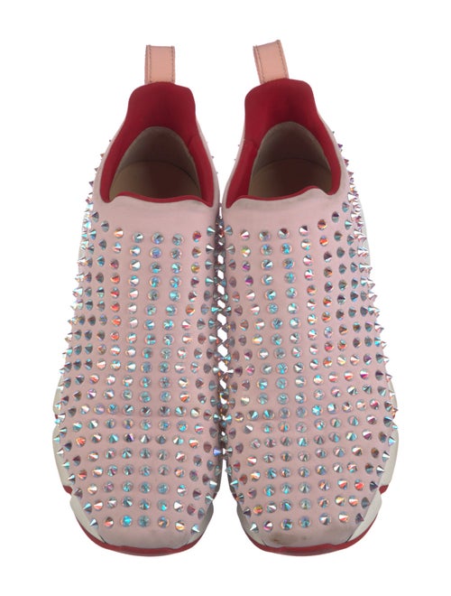 Christian Louboutin Spike Accents Nylon Sock Sneakers