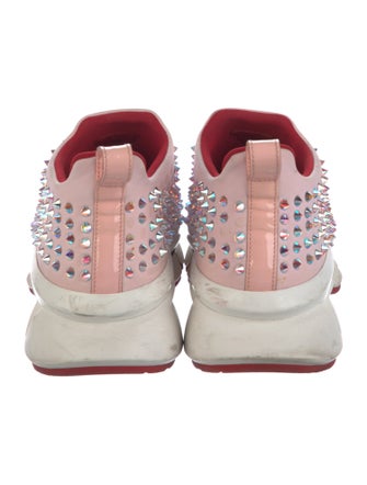 Christian Louboutin Spike Accents Nylon Sock Sneakers