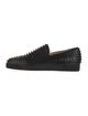 Christian Louboutin Spike Accents Leather Loafers