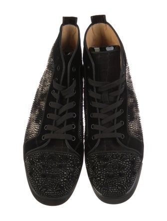 Christian Louboutin Spike Accents Leather Sneakers
