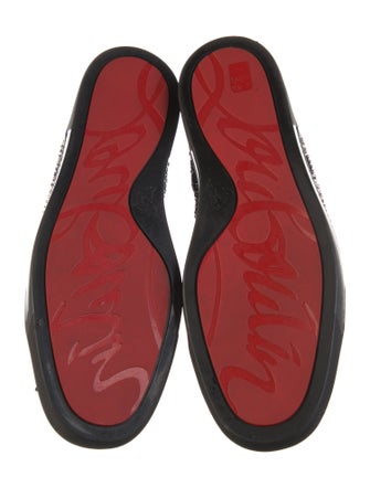 Christian Louboutin Spike Accents Leather Sneakers