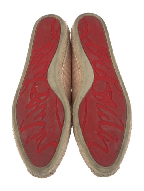 Christian Louboutin Straw Tweed Pattern Espadrilles