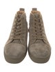 Christian Louboutin Suede Grosgrain Trim Sneakers
