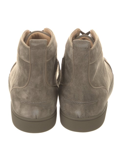 Christian Louboutin Suede Grosgrain Trim Sneakers