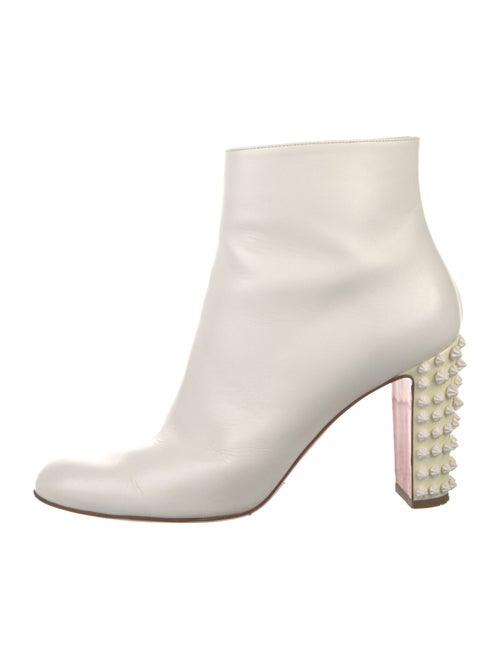 Christian Louboutin Spike Accents Leather Boots