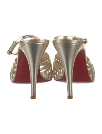 Christian Louboutin Leather Slingback Pumps