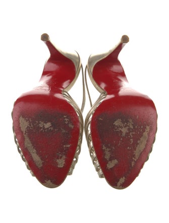 Christian Louboutin Leather Slingback Pumps