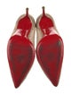 Christian Louboutin Mesh Crystal Embellishments Pumps