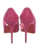 Christian Louboutin Spike Accents Suede Pumps