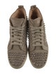 Christian Louboutin Spike Accents Suede Sneakers