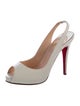 Christian Louboutin Patent Leather Slingback Pumps