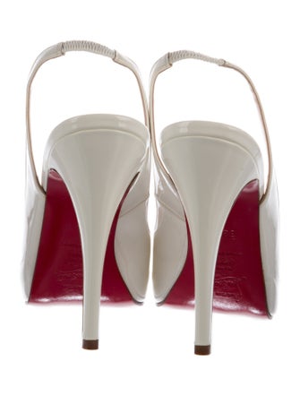 Christian Louboutin Patent Leather Slingback Pumps
