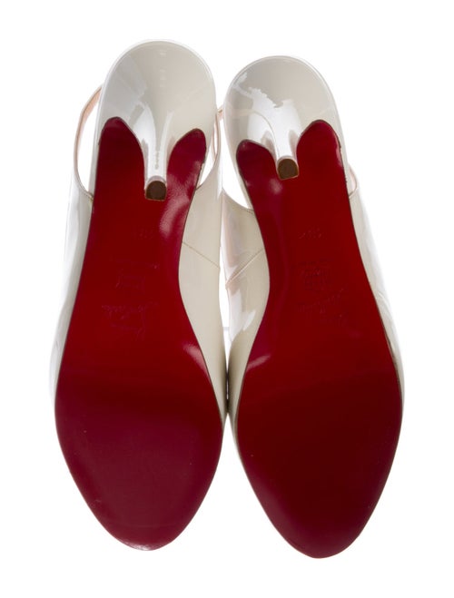Christian Louboutin Patent Leather Slingback Pumps