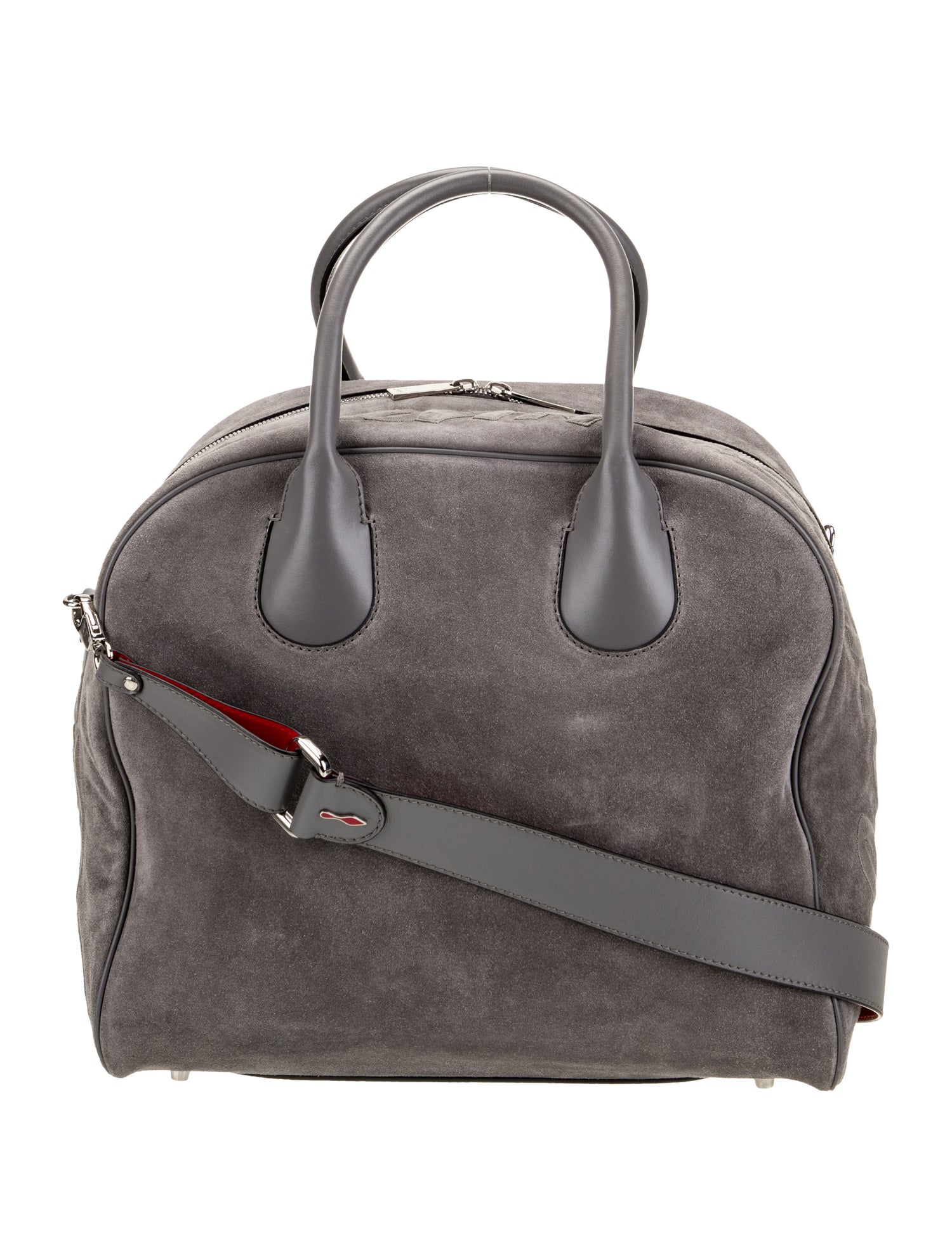 Christian Louboutin Suede Top Handle Bag