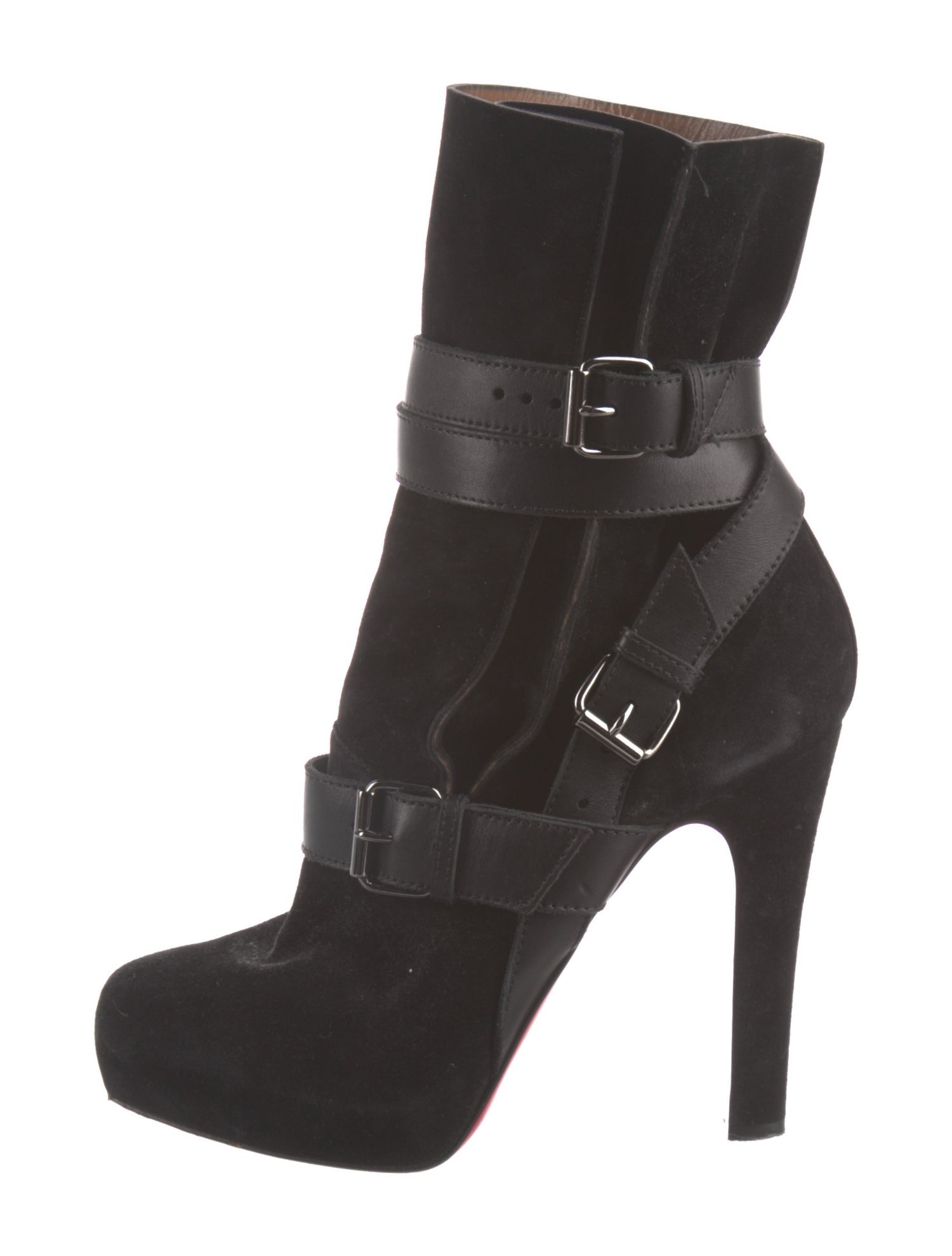 Christian Louboutin Suede Sock Boots