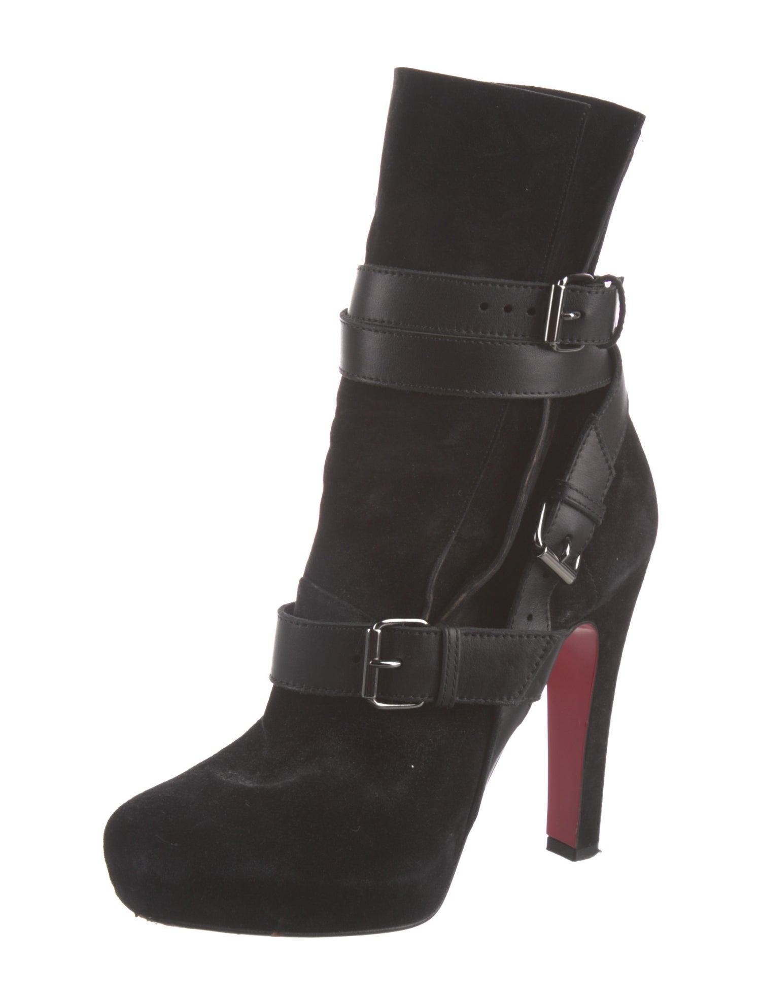 Christian Louboutin Suede Sock Boots