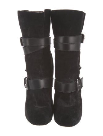 Christian Louboutin Suede Sock Boots