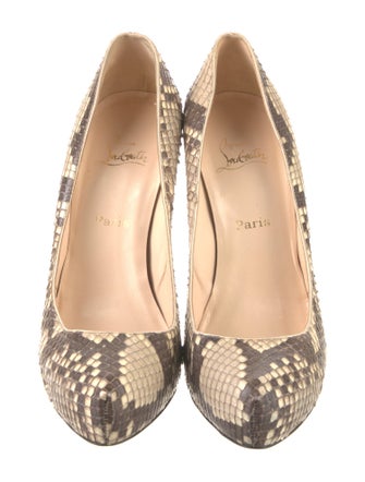 Christian Louboutin Snakeskin Animal Print Pumps