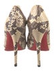 Christian Louboutin Snakeskin Animal Print Pumps