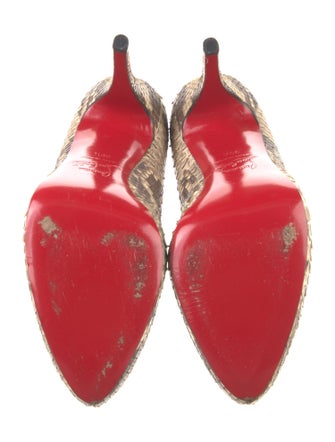 Christian Louboutin Snakeskin Animal Print Pumps