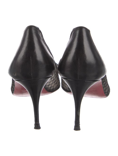 Christian Louboutin Mesh Lace Pattern Pumps