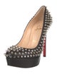 Christian Louboutin Spike Accents Leather Pumps