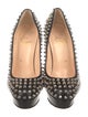 Christian Louboutin Spike Accents Leather Pumps