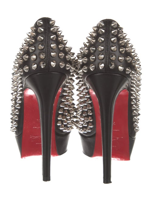 Christian Louboutin Spike Accents Leather Pumps