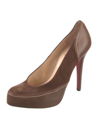 Christian Louboutin Leather Leather Trim Embellishment Pumps