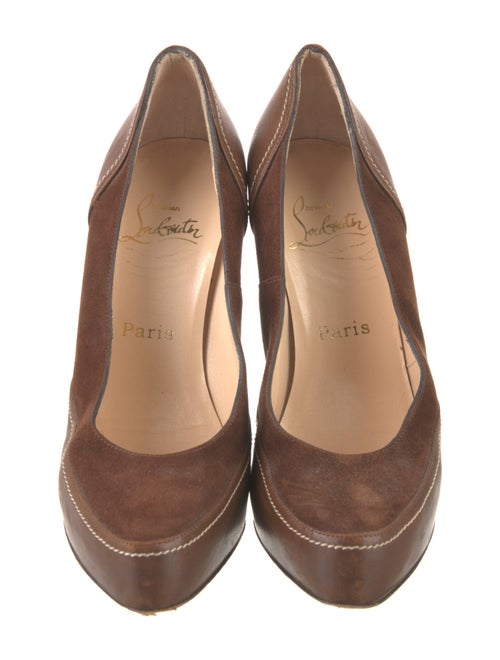 Christian Louboutin Leather Leather Trim Embellishment Pumps