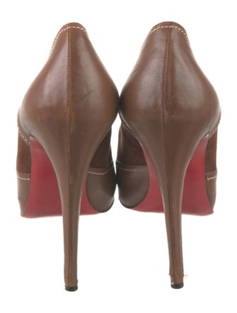 Christian Louboutin Leather Leather Trim Embellishment Pumps
