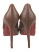 Christian Louboutin Leather Leather Trim Embellishment Pumps