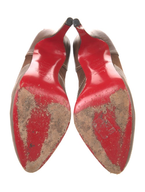 Christian Louboutin Leather Leather Trim Embellishment Pumps