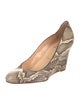 Christian Louboutin Snakeskin Animal Print Pumps