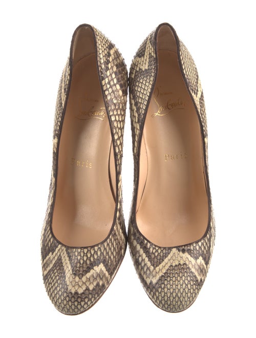 Christian Louboutin Snakeskin Animal Print Pumps