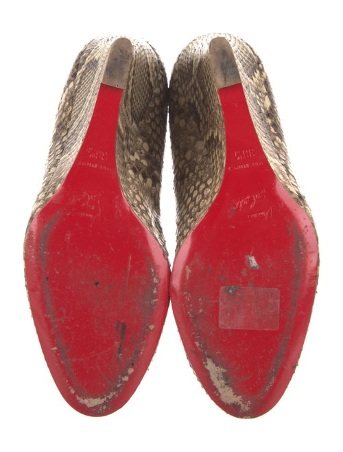 Christian Louboutin Snakeskin Animal Print Pumps