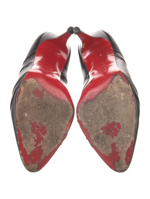 Christian Louboutin Leather Ruffle Embellishment Pumps