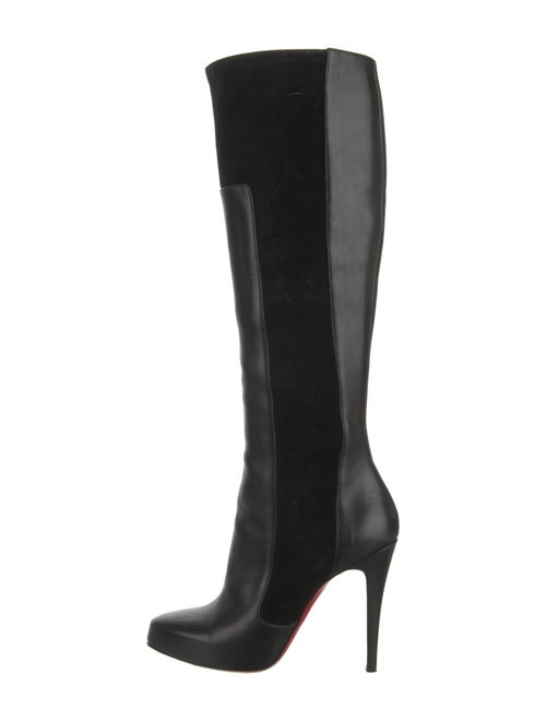 Christian Louboutin Leather Leather Trim Embellishment Boots