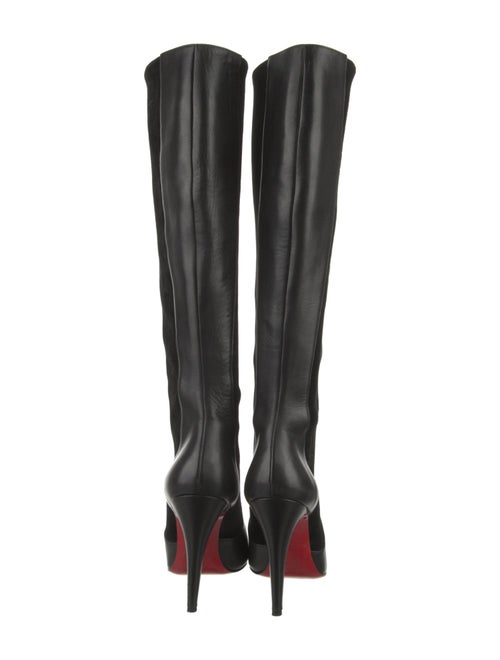 Christian Louboutin Leather Leather Trim Embellishment Boots