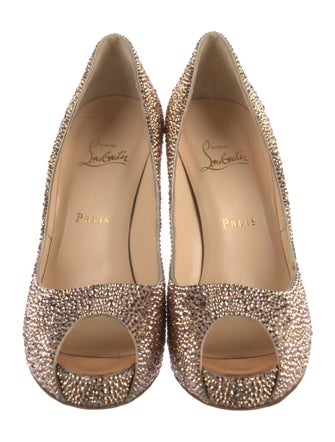 Christian Louboutin Crystal Crystal Embellishments Pumps