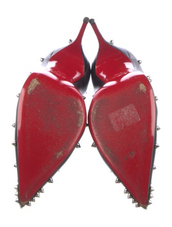 Christian Louboutin Spike Accents Leather Pumps