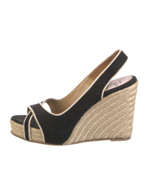 Christian Louboutin Canvas Slingback Pumps