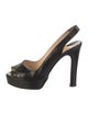 Christian Louboutin Leather Slingback Pumps