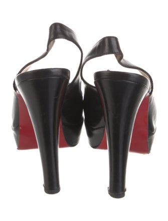 Christian Louboutin Leather Slingback Pumps