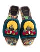 Christian Louboutin Velvet Crystal Embellishments Espadrilles