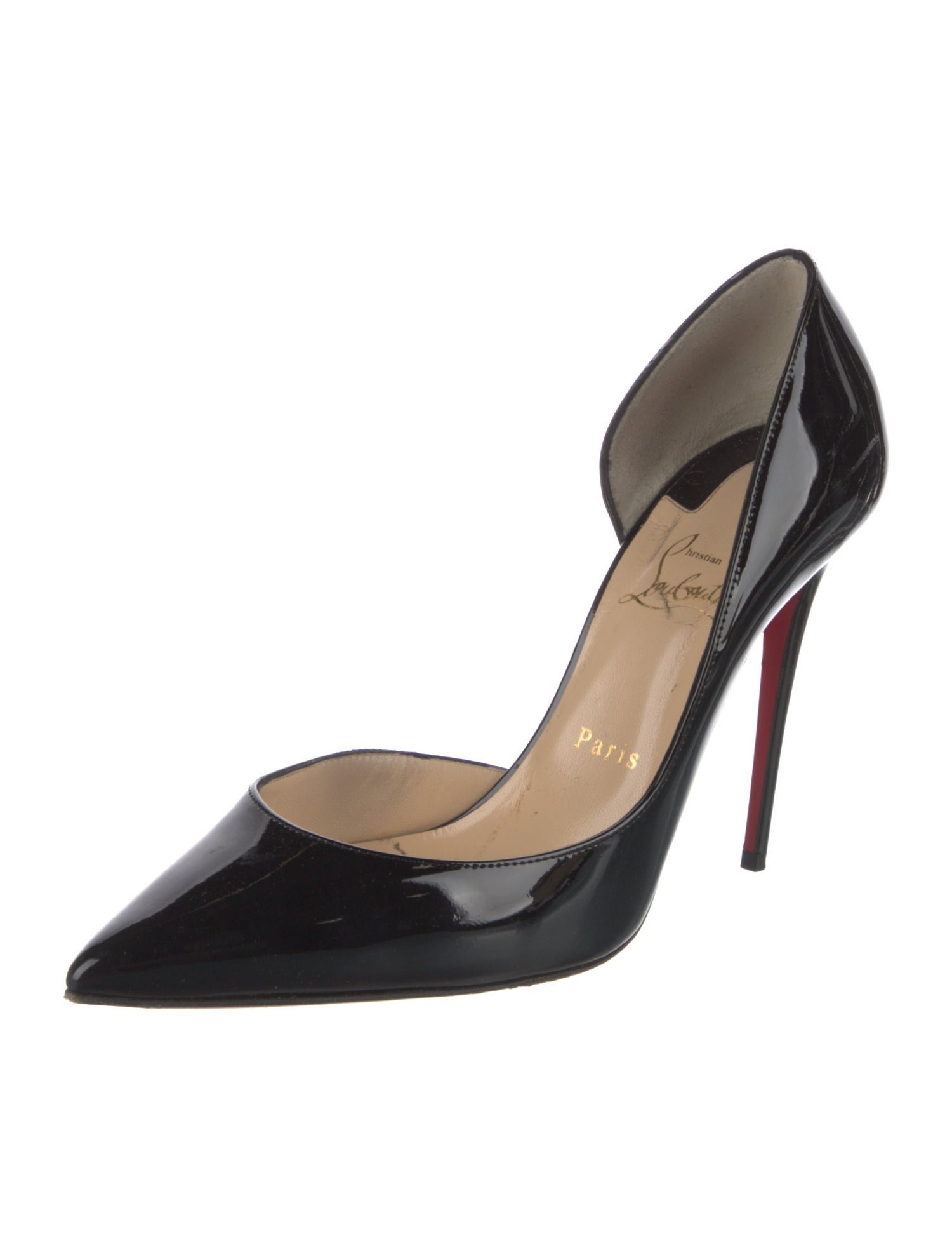 Christian Louboutin Patent Leather D'Orsay Pumps