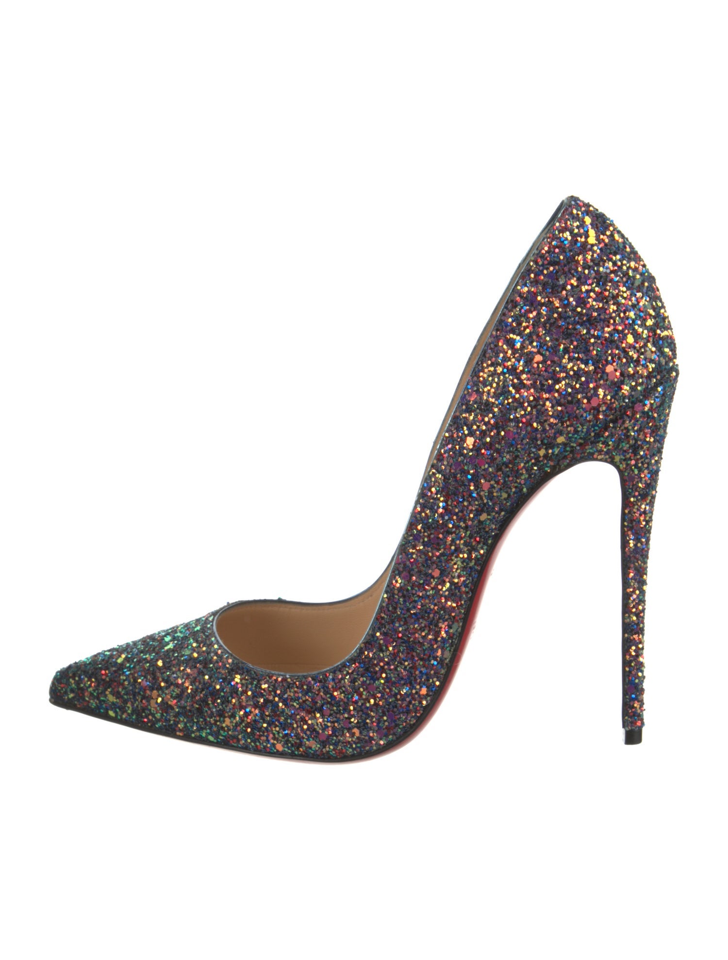 Christian Louboutin Glitter Glitter Accents Pumps