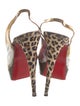 Christian Louboutin PVC Animal Print Slingback Pumps