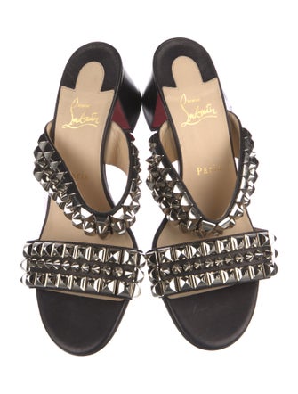 Christian Louboutin Tina Goes Mad 55 Spike Accents Slides