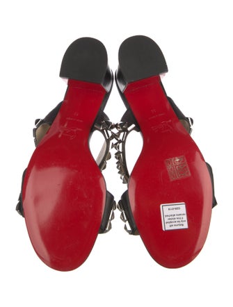 Christian Louboutin Tina Goes Mad 55 Spike Accents Slides